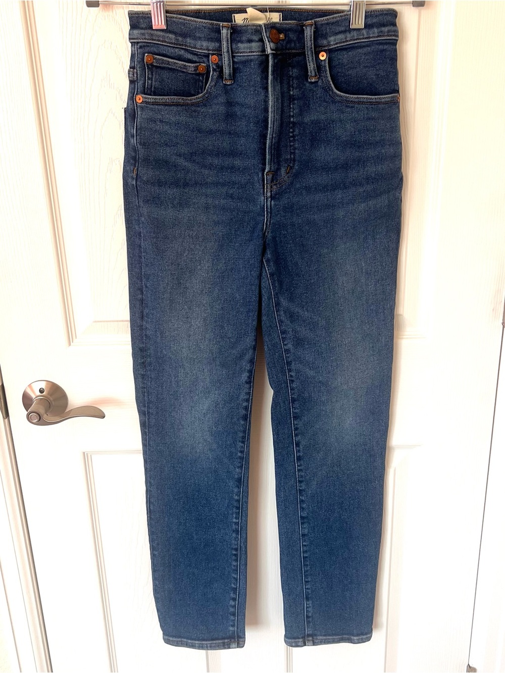 Madewell Perfect Vintage Jeans Blue Denim w Copper Rivets Women’s Size 26”- 2